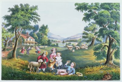 The Four Seasons of Life: Childhood, `The Season of Joy`, engraved by Parsons and Atwater, pub. by Currier and Ives, New York, 1868 by N. and Ives, J.M. Currier